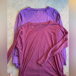 Two tunic- style tops